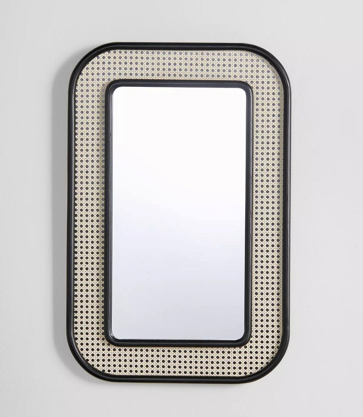 Luxury Handwoven Rattan Round Mirror