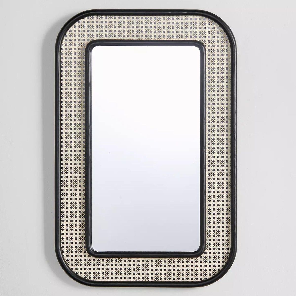 Luxury Handwoven Rattan Round Mirror