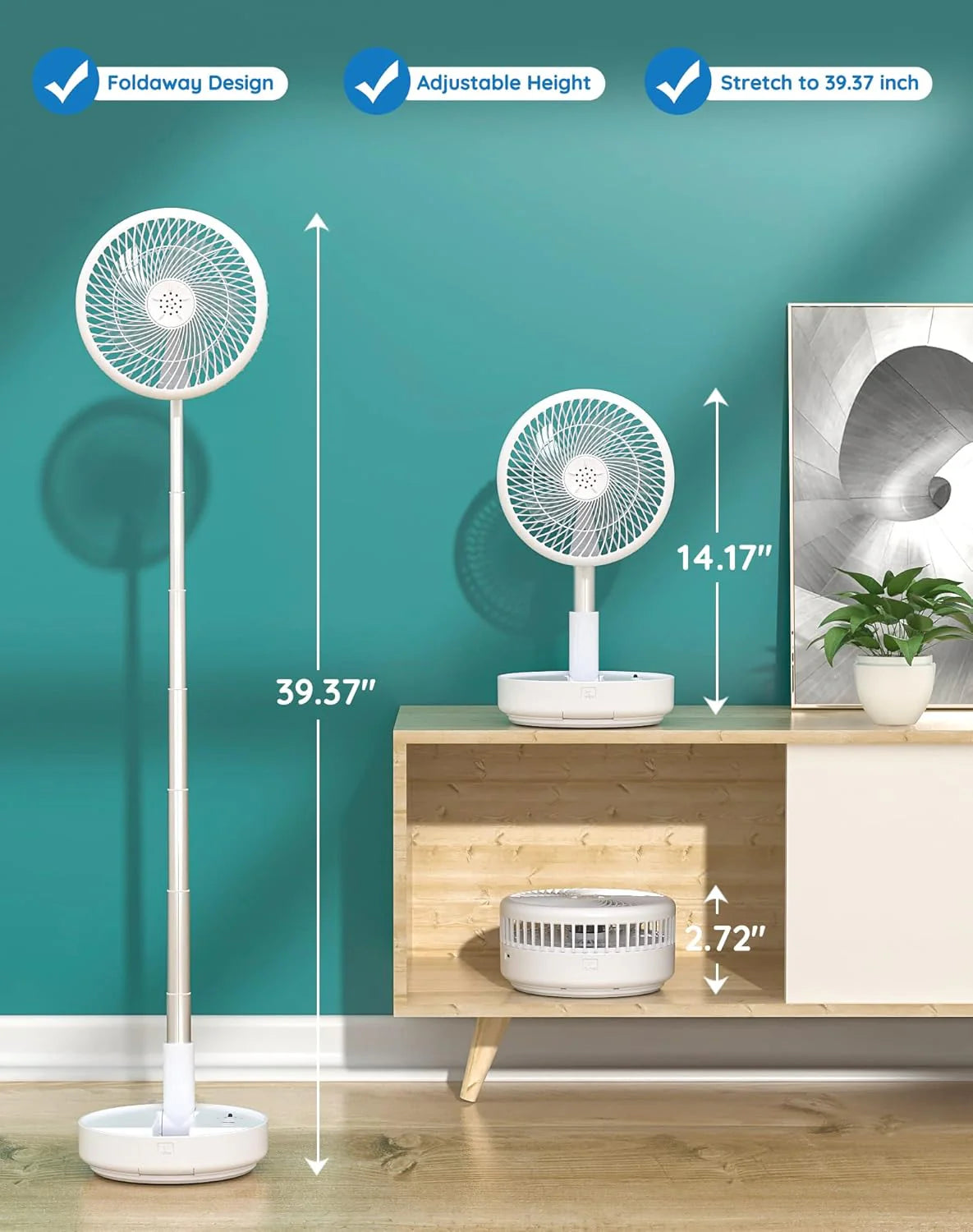 Portable Rechargeable Folding Fan